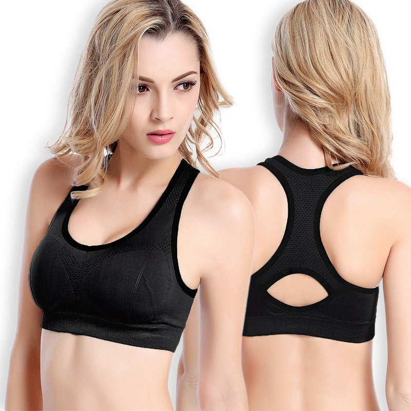Premium Sports Bra - Hollow Vest Design | High Impact Support