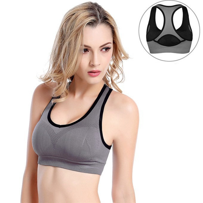 Premium Sports Bra - Hollow Vest Design | High Impact Support